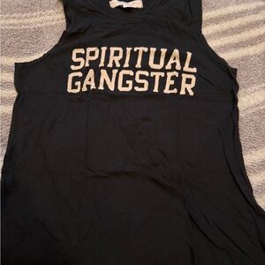 Spiritual Gangster Black Tank Top